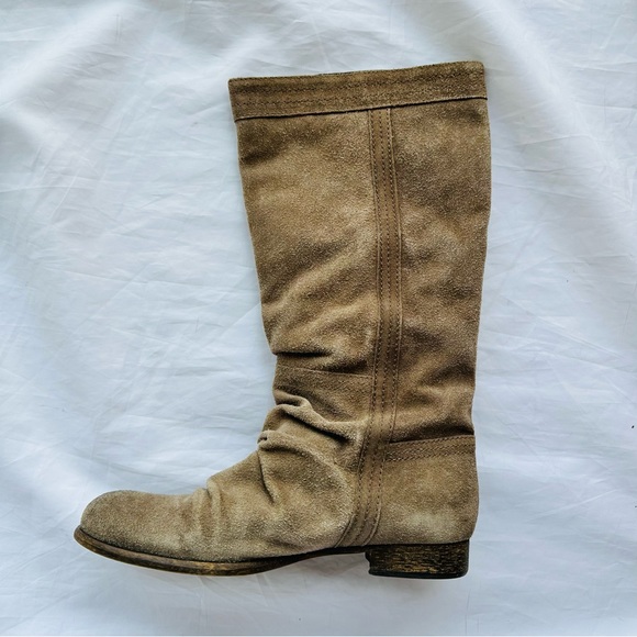 Bullboxer taupe brown suede tall boots size Eur 40, US 10 - Picture 6 of 12